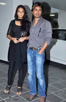 nawazuddin siddiqui with wife anjana kishor pandey