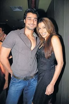 pooja bedi with hanif hilal
