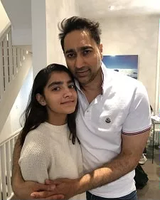 raj chandok with daughter aayana chandok