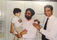 raj chandok with father gulbash singh chandok