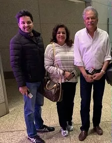 sahaj chopra with parents pawan chopra and reena chopra