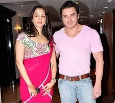 seema sachdev khan with husband sohail khan