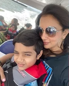 seema sachdev khan with son yohan khan
