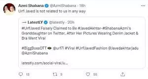shabana azmi clarification
