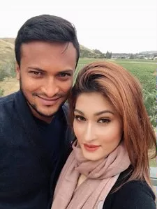 umme ahmed shishir with husband shakib al hasan