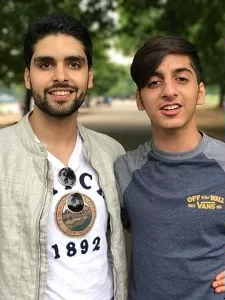 yuraaj arora with cousin azaan ali
