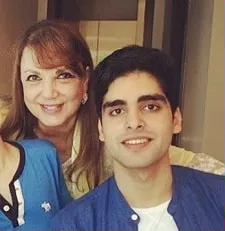 yuraaj arora with grandmother zarine katrak khan