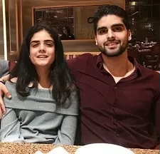 yuraaj arora with sister adah arora