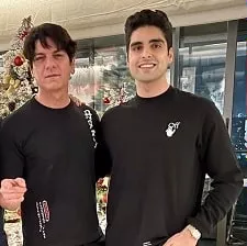 yuraaz arora with uncle dj aqeel
