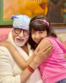 aaradhya bachchan with amitabh bachchan