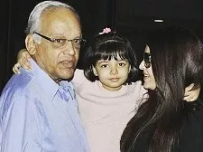 aaradhya bachchan with krishnaraj rai