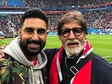 abhishek bachchan with father amitabh bachchan