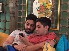abhishek bachchan with nephew agastya nanda