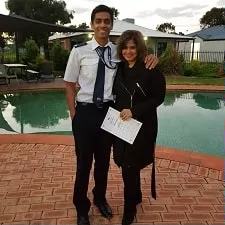 amita nangia with her son nivan bansal