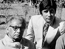 amitabh bachchan with father harivansh rai bachchan