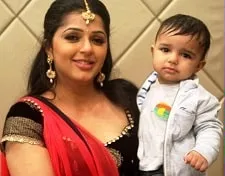 bhumika chawla with her son