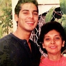 dino morea with mother edna morea