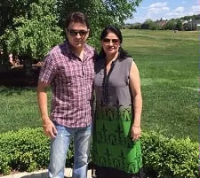 jugal hansraj with his mother-in-law amarjit dhillon
