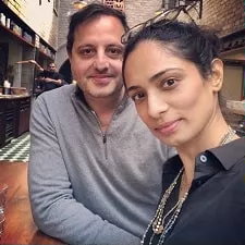 manjari makijany with husband emmanuel pappas