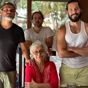 morea brothers with mother edna morea