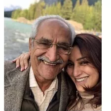 tisca chopra with her father sc arora