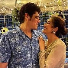tisca chopra with husband captain sanjay chopra
