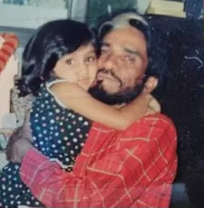 vinati makijany childhood picture with father mac mohan