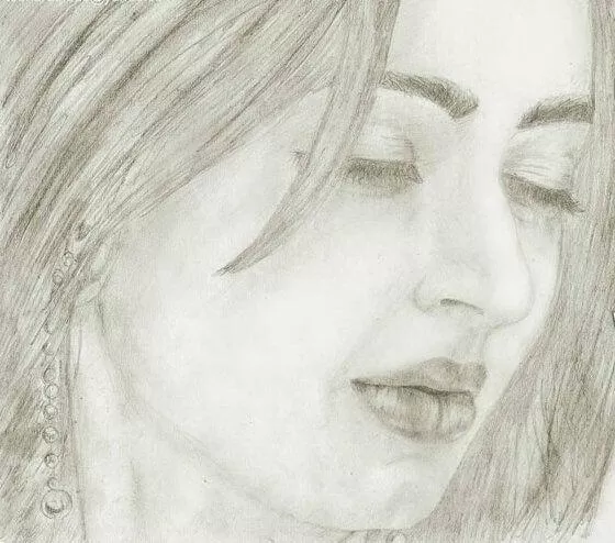 Bhumika Chawla Pencil Sketch