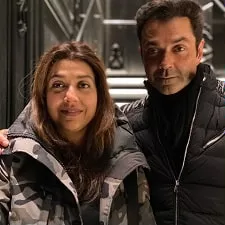 bobby deol with sister ajeeta deol