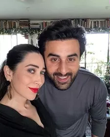 karishma kapoor with cousin ranbir kapoor