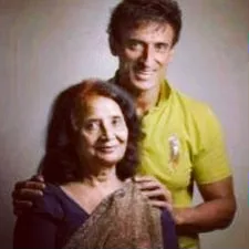rahul dev with mother anup kaushal