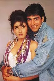 raveena tandon with akshay kumar