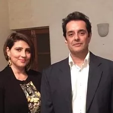 vijayta deol with husband vivek gill