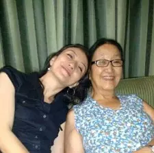 bambi kevichusa with her mother