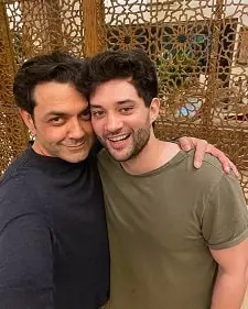 bobby deol with nephew rajveer deol
