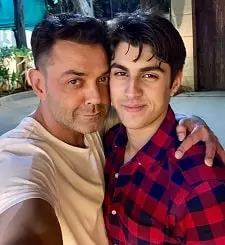 bobby deol with son aryaman deol