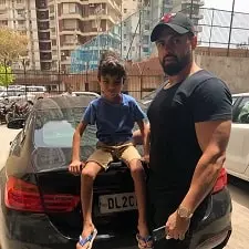 bunty sajdeh with nephew yohan khan