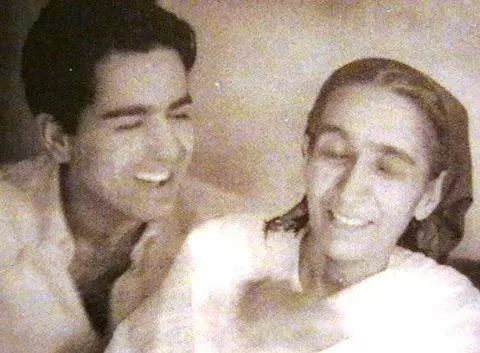 dilip kumar with mother