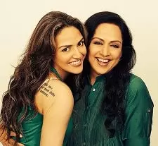 esha deol with mother hema malini