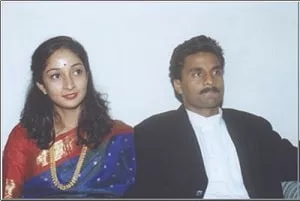 javagal srinath with ex-wife jyothsna