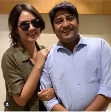kamna pathak with brother-in-law vijay pandya