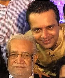 kunal bharti with father omprakash bharti