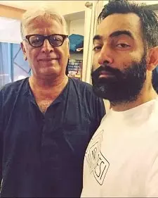 manav vij with his father