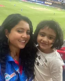 preethi narayanan with her daughter aadhya ashwin