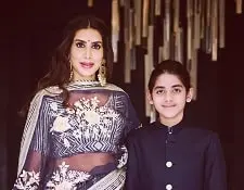 priya sachdev kapur with step-son kiaan raj kapoor