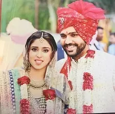 ritika sajdeh and rohit sharma marriage picture
