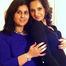 tulsi kapoor with cousin pooja desai