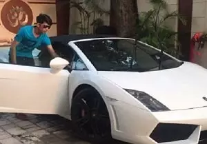 akshay chawla with his lamborghini gallardo spyder