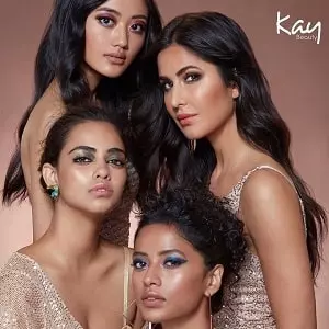 andrea kevichusa with katrina kaif for kay beauty