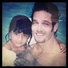 erika packard childhood picture with father gavin packard